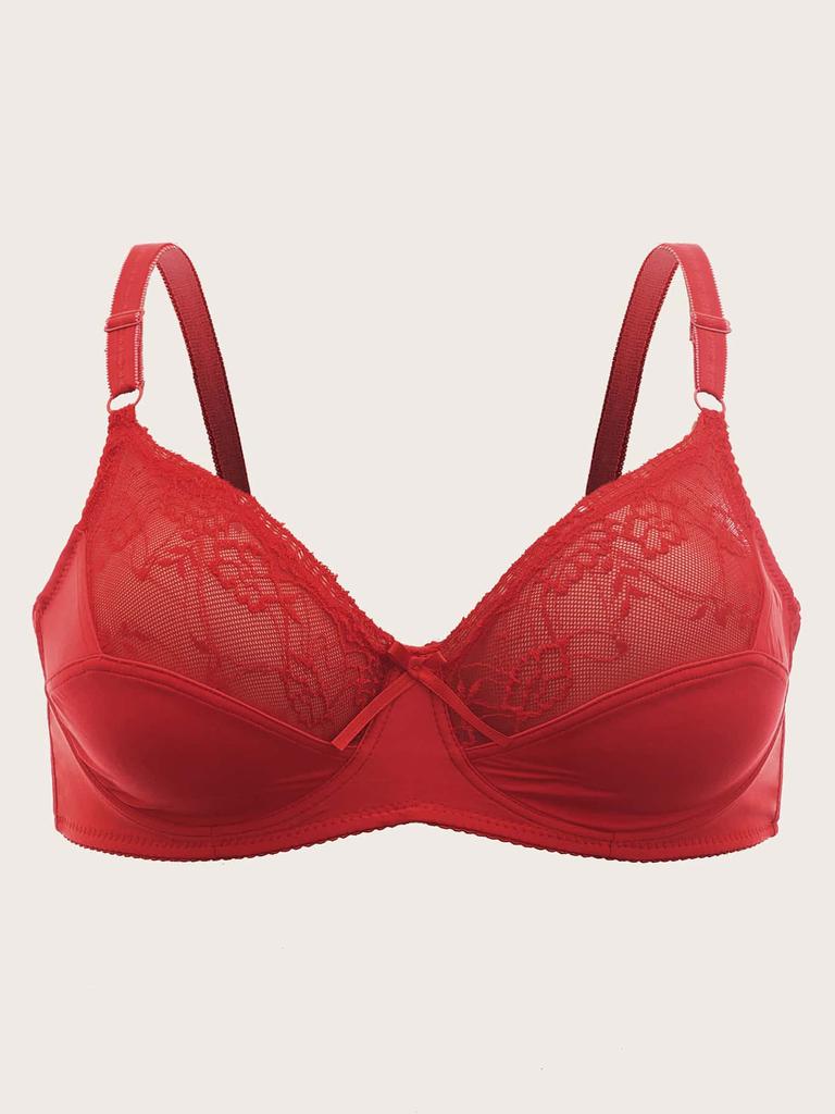 Artdewred sexy ženy krajková podprsenka větší velikosti síťovaná braletka spodní prádlo dámské nevycpané květinové dámské velké podprsenky