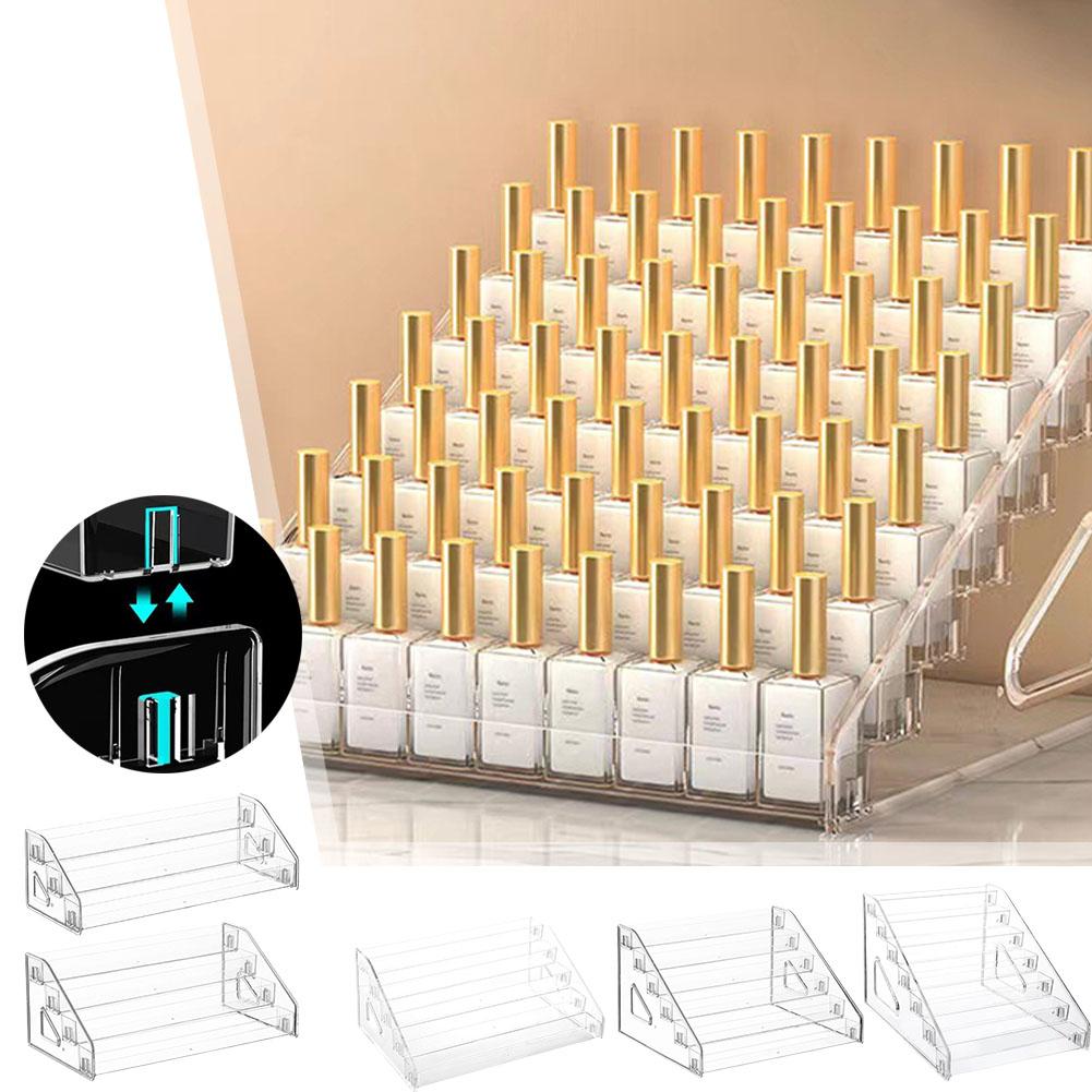 Acrylic Transparent Multi-layer Nail Polish Display Box Salon Nail Stand Storage Plastic Lipstick Art Storage Nail Box Cosm N4J8