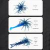 2Pcs Floating Sea Urchin Fishing Lures | Tear-Resistant TPR Construction | 6cm Size | Ideal for Mandarin Fish & All Game Fish