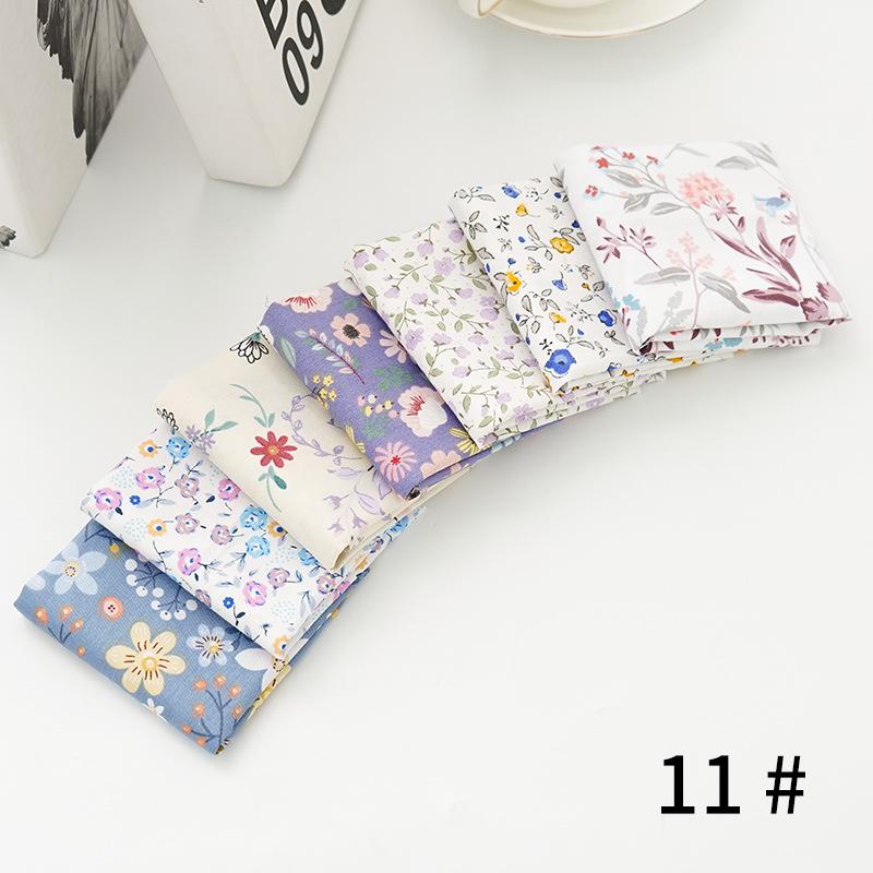 Pure Cotton Patchwork Fabric Set - Printed Fabric Scraps for Doll Clothes & Hair Ties, Handmade DIY Projects