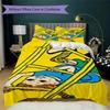 Pippi Longstocking Pattern Bedding Uilt Set Uilt Cover Pillowcase Home Decoration Birthday Gift (1 * Duvet Cover + 2 * Pillowcase Without Core)114