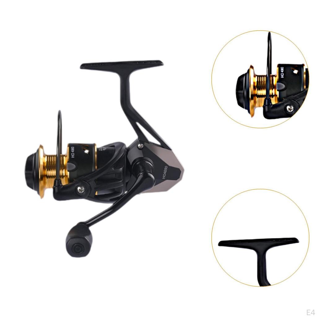 Fishing Reel Freshwater and Saltwater for Left Right Hand with Rubber Handle HO3000