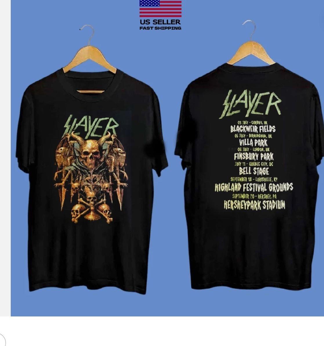 New Apparel Slayer Farewell Tour 2026 Merch Tour Dates Two Sided T-Shirt S