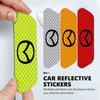 For Mazda Car Door Reflective Sticker Safety Open Warning Reflect Tape Axela Speed 6 CX3 CX4 CX5 CX7 CX8 CX9 MS Demio