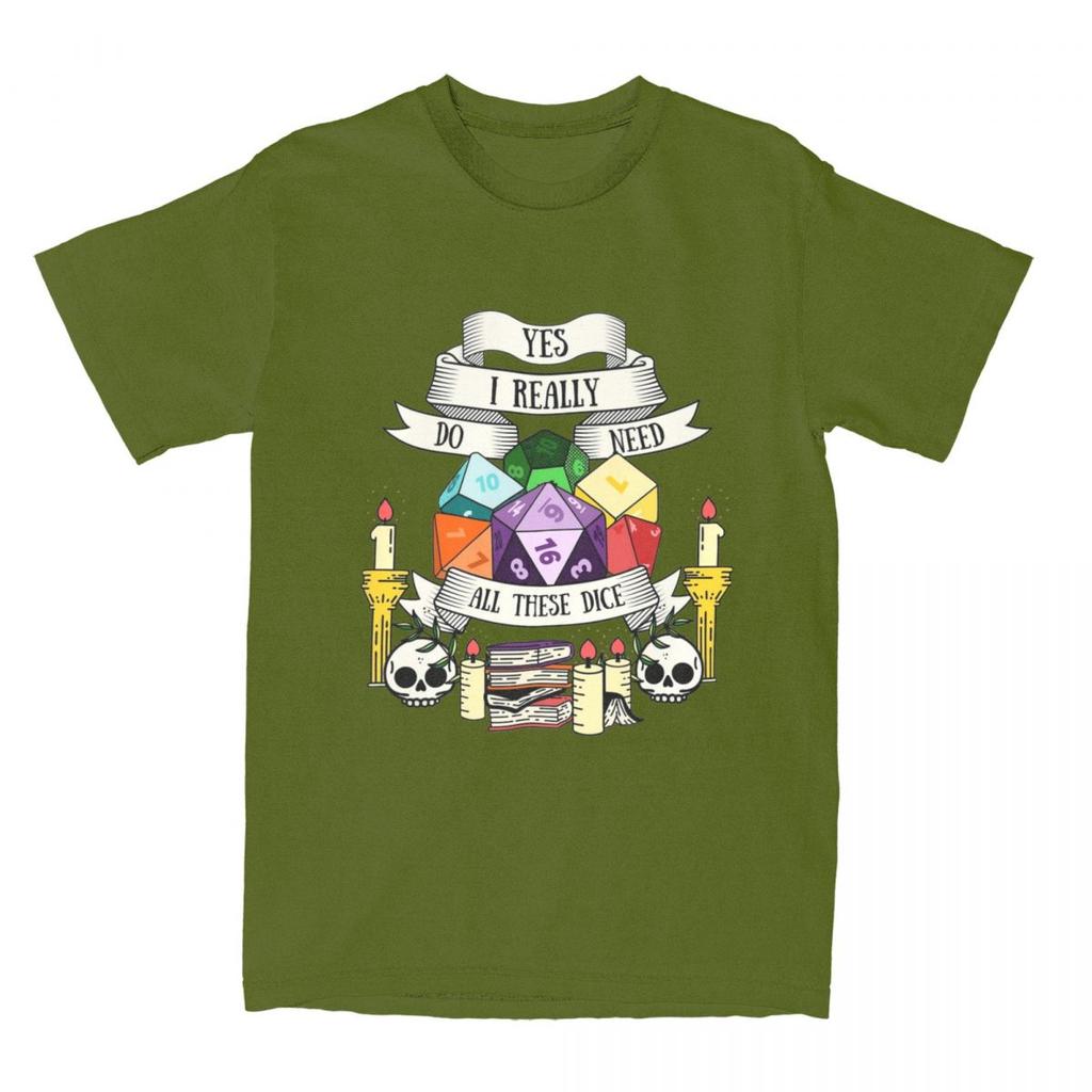 Hipster Dungeon And Dragon Dice T Shirt for Men Women 100% Cotton Dnd Game Tee Shirt Birthday Gift Clothing