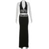 Damen Neue Sommer Mode Sexy Neckholder Rückenfreies Camisole Hohe Taille Spitze Rock Anzug