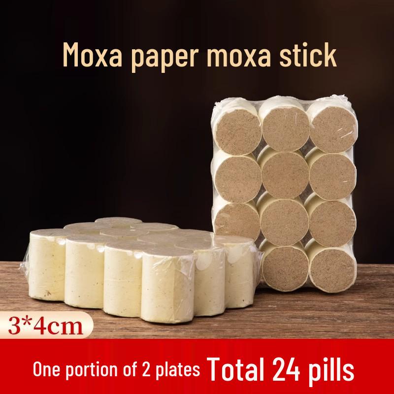 Extra Large Bold Moxa Stick with Pure Wool for Moxibustion Therapy - Aged Mugwort Coarse Stick.