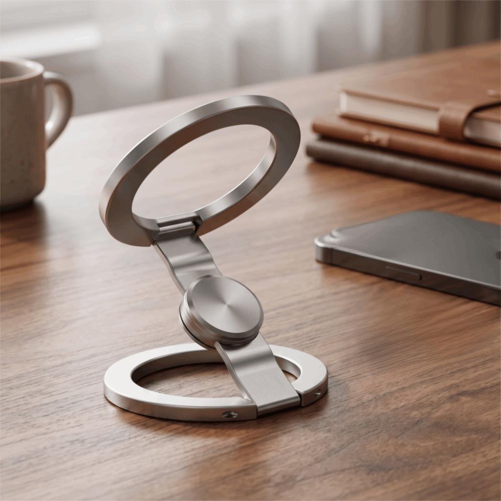 Double Sided Magnetic Magnetic Phone Ring Holder Foldable Magnetic Phone Grip Car