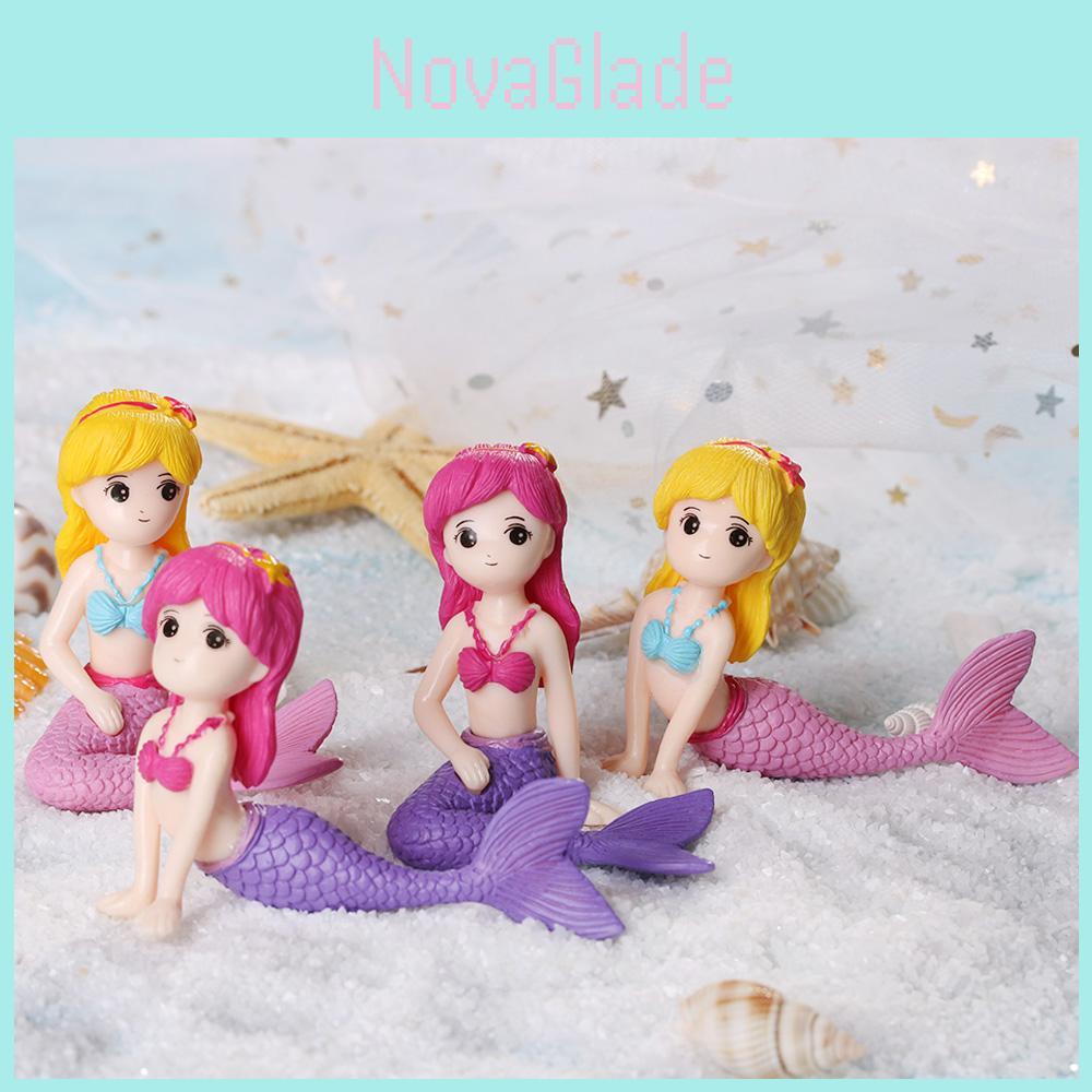 Delightful Mermaid Dollhouse Decor Mini Figurine For Unique Micro Landscape Art