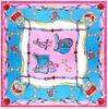90*90cm Luxury Brand Women Silk Scarfs Saddle And Chain Design Square Scarves Spring Summer Shawls For Ladies
