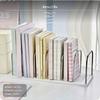 Adjustable Desktop Book Organizer Shelf, Foldable Rack, Removable Steel Bookends for Office,