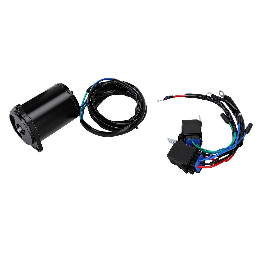 Power Tilt Trim Motor with Relay 6H1 43880 00 2 Wire For Outboard 2 Stroke 60 70 75 80 85 90 Horsepower