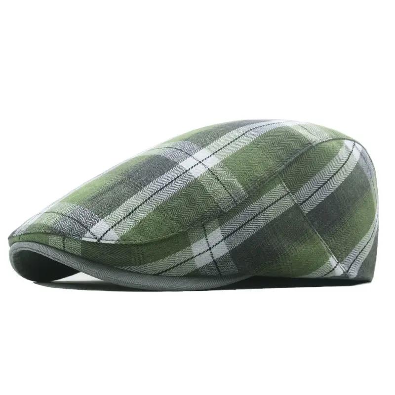 Spring And Summer Polyester Print Newsboy Caps Flat Cap Men And Women Painter Beret Hats 117