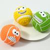 Interactive Dog Squeak Ball With Funny Expressions Soft Non-Toxic Latex Chew Toy Teeth Grinding Playtime Gift For Dogs 5