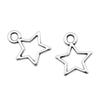 Five-Pointed Star Charms Multi Color Alloy Plain Pendants For Celestial Themed Jewelry