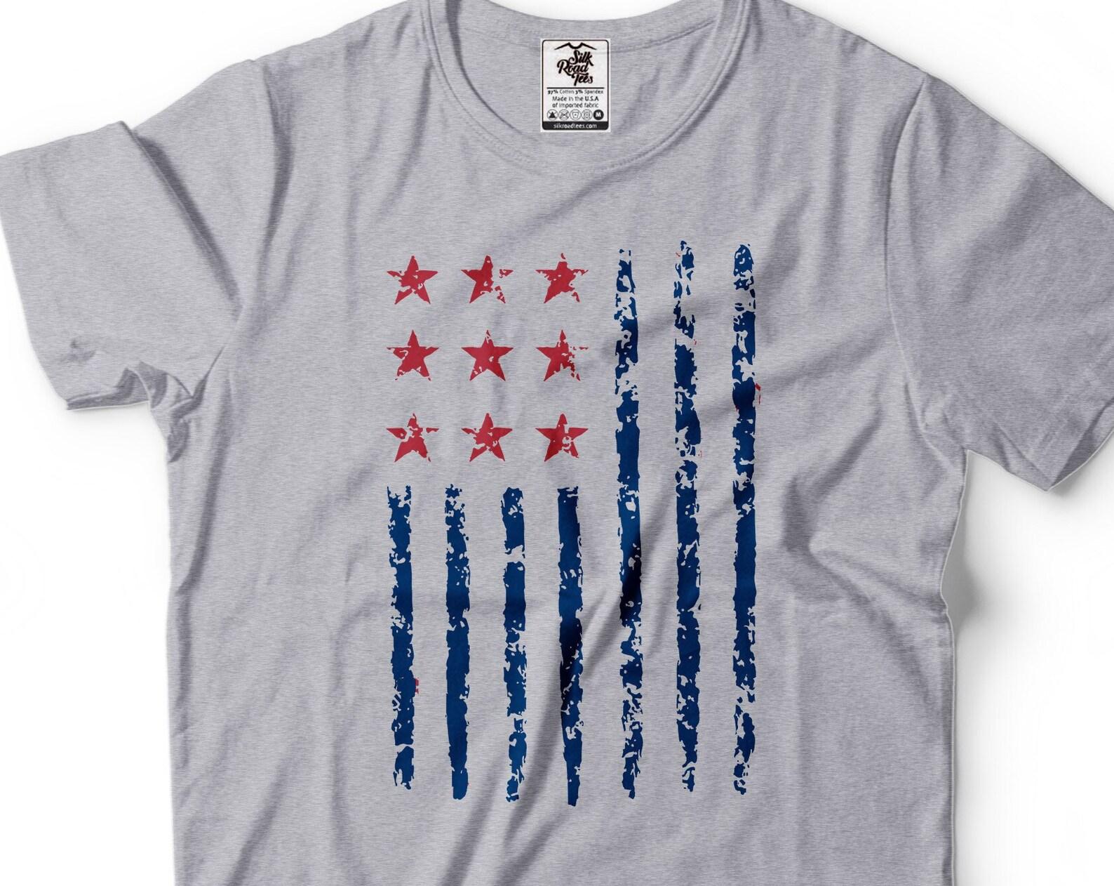 USA Flag T-Shirt: Patriotic 4th of July Tee 3XL