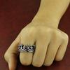 European American Stainless Steel Crown Ring Band - Titanium King Jewelry