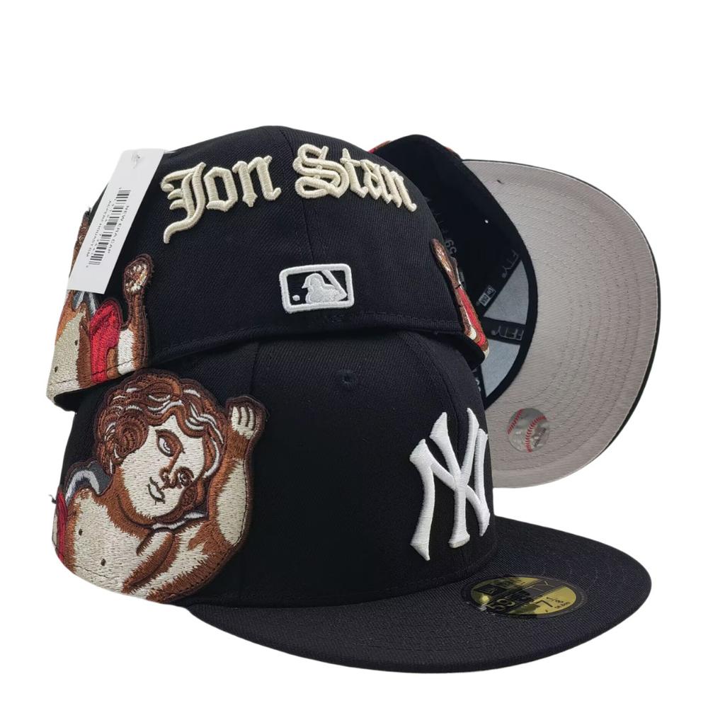 AA Fitteds Caps Jon Stan Angel Flying Baseball Cap 3D Embroidery Fit Cap Size Cap