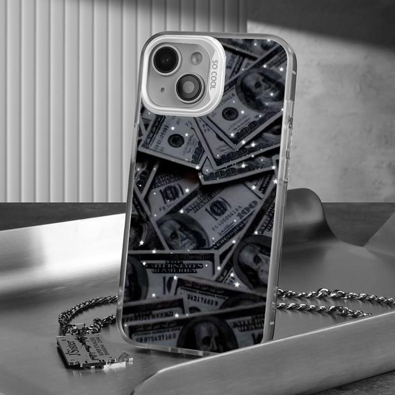 Cool Star Dollar Pattern Phone Case For iPhone 16 15 14 13 12 11 17 Pro Max XS X XR 7 8 Plus SE 2020 16e 17 Air Shockproof Cover