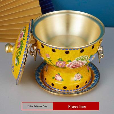 Cloisonné Single Person Copper Hot Pot