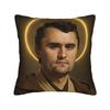 Fundas de Almohada Angélicas y de Jesús de Charlie Kirk Funda de Almohada Cuadrada Linda y Divertida para Silla de Sala de Estar