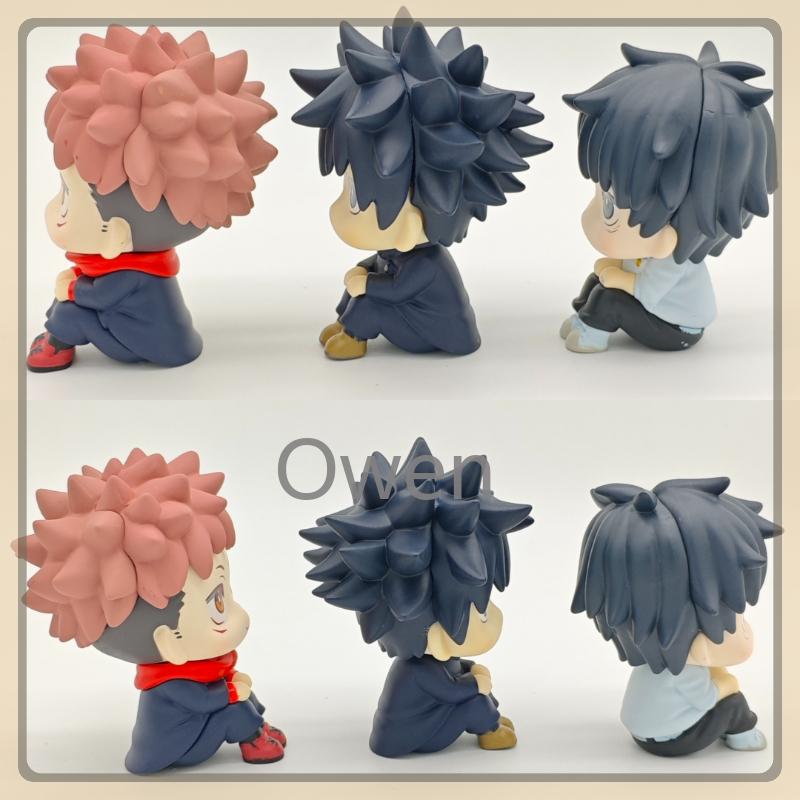 Gojo Satoru Jujutsu Kaisen Anime Mini Fushiguro Megumi Figurine Itadori Yuji Action Figures PVC Q Version Collection Model Toys