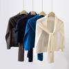 Thin Knitted Neck Wrap Cloak Triangle Scarf Simple Crochet Scarves  Clothes Decoration