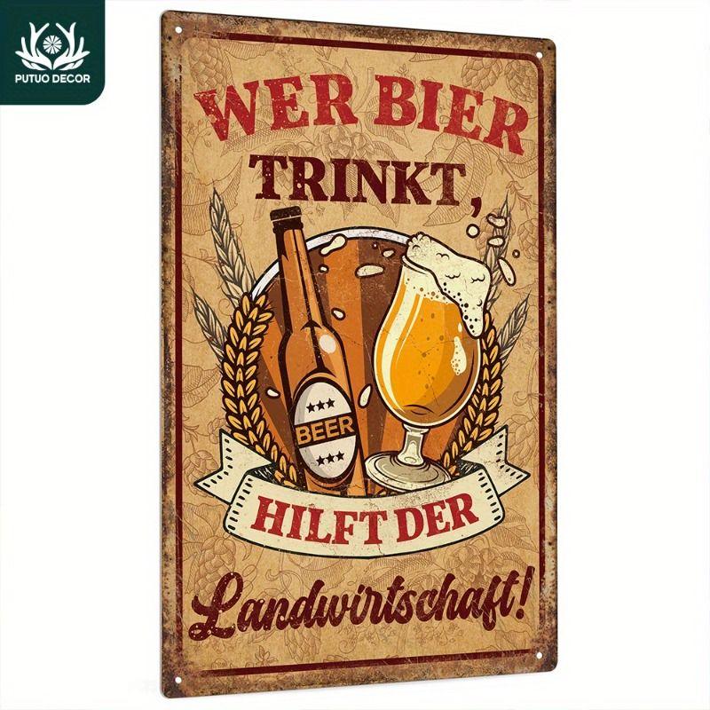 Poster Birra Placca Metallica da Parete