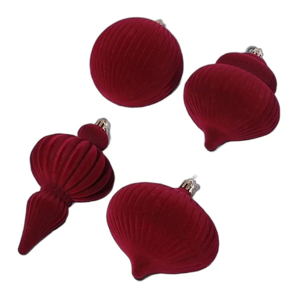 Seasonal Festivities Gourd Ornaments Seasonal Christmas Balls Soft Gourd Shape Decorations Khaki Charming Touch