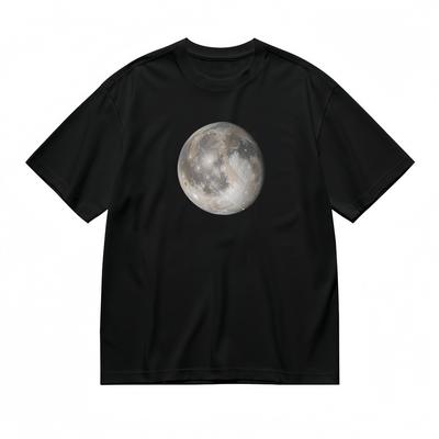 Herren Bequemes Klassisches T-Shirt Kosmisches Himmelskörper Kunst Design T-Shirt WeißTops
