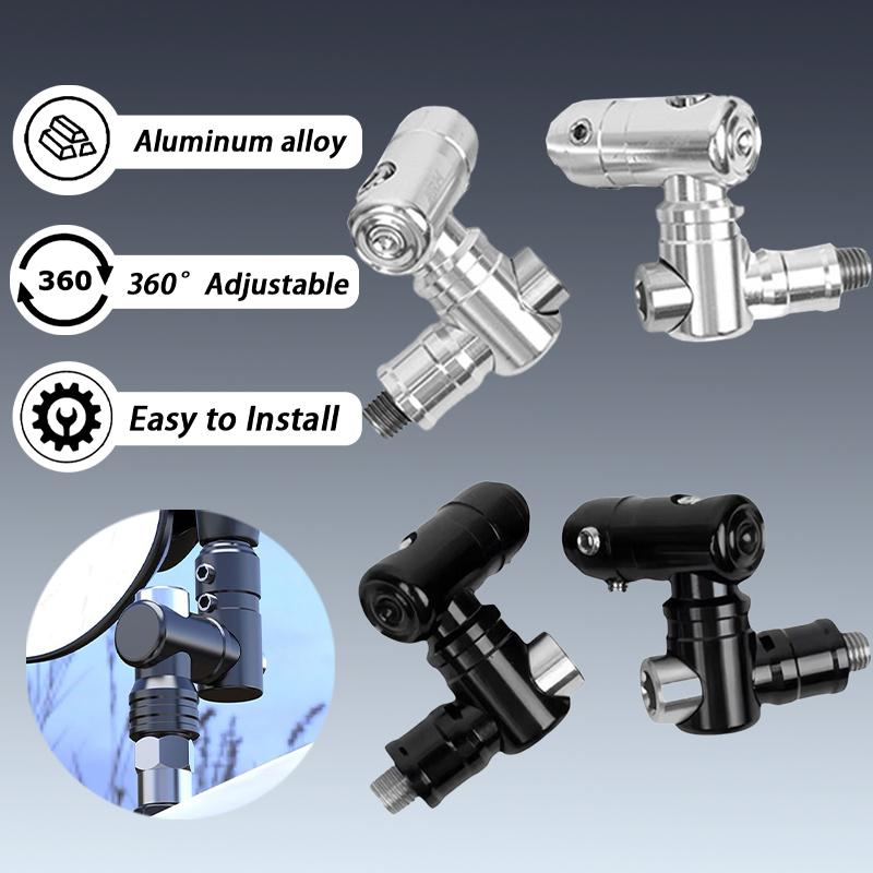 Motorcycle Side Mirror Folding Mechanism Cnc 360° Processor Universal Rearview Mirror Fully Adjusta