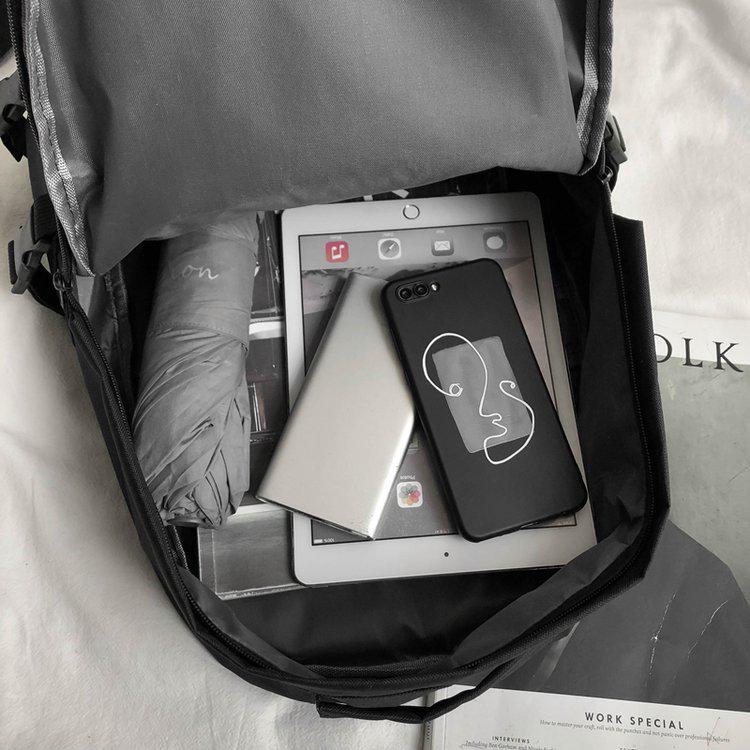 Trendy Minimalist Harajuku Backpack for Travel and School - Unisex Large Capacity