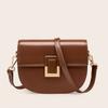 New Light Luxury Leather Women's Bag Saddle Bag Messenger Bag Women's Shoulder Bag