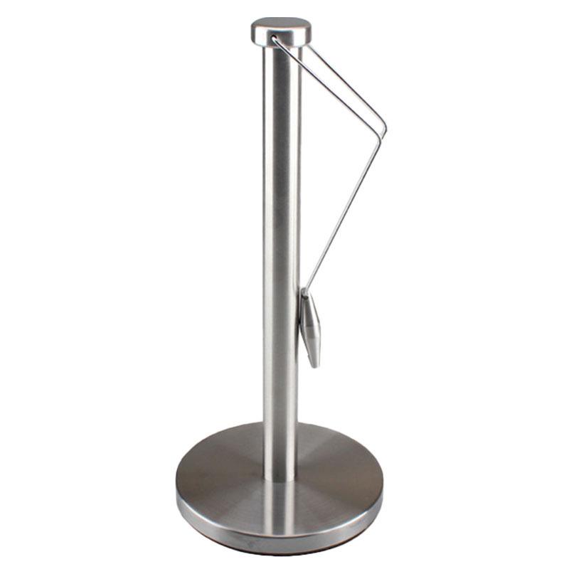 Stainless Steel Kitchen Roll Paper Towel Holder Bathroom Tissue Stand Rose Gold Napkins Rack Home Kitchen Storage Accessories WF