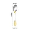 Retro Embossed 410 Stainless Steel Tableware Set: Real Gold-Plated Knife, Fork, and Spoon for Restaurants and Hotels