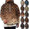 Men's Hoodie with Halloween Print Single Pocket Casual Pullover Top