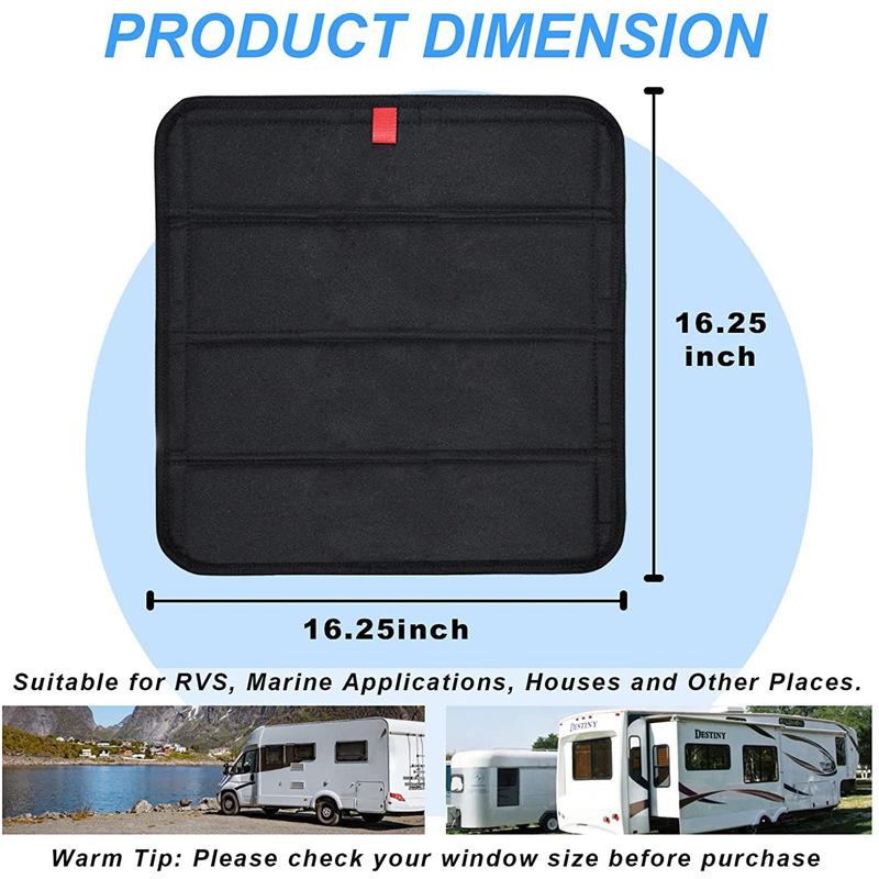 RV Skylight Sun Shade with Strong Magnets, Vent Fan Cover, Roof Vent Sunshade, Camping Trailer Accessories
