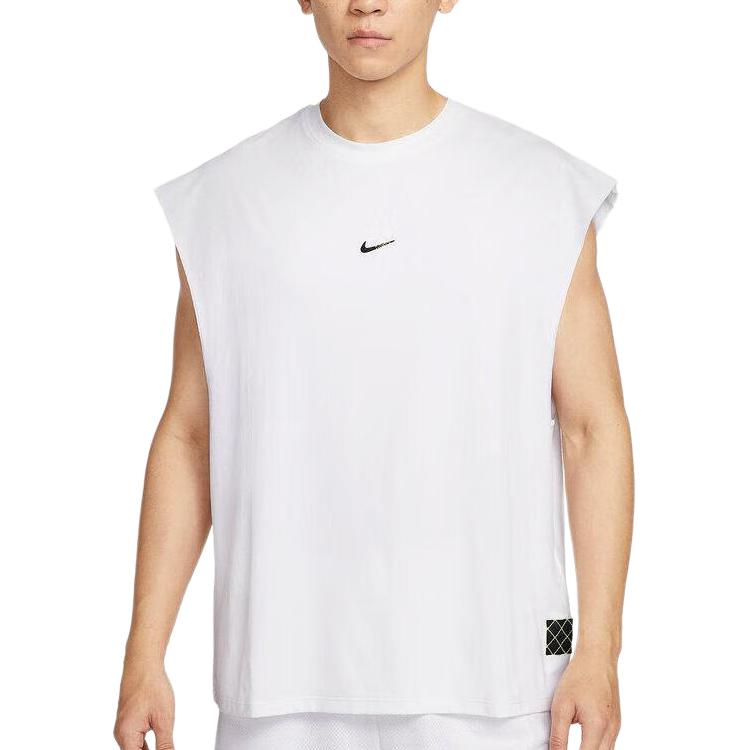 Nike Tank Tops Men's White Crew Neck Moderate Other HV1889-100