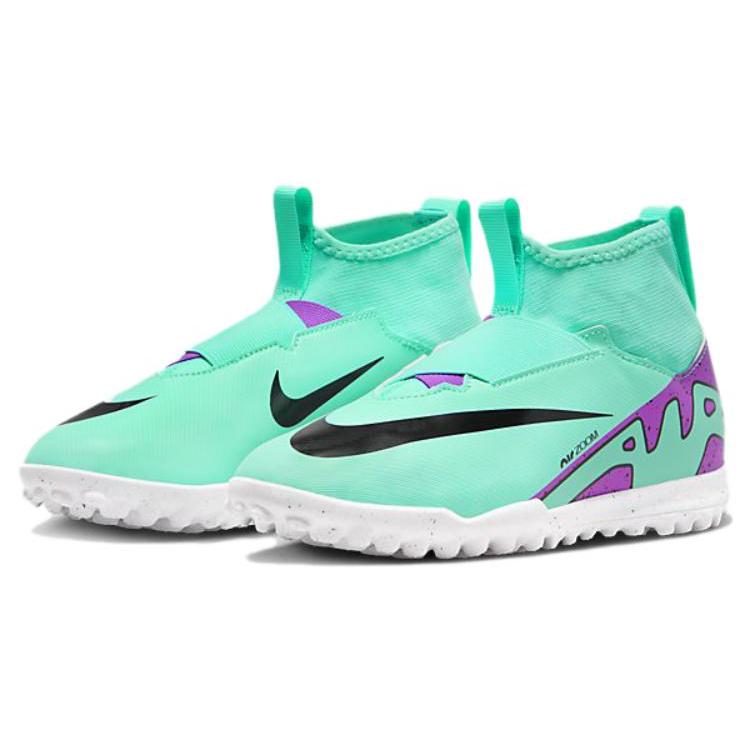 New Nike Mercurial Superfly 9 Academy Tf 'Aqua Green Purple White' Gs DJ5616-300