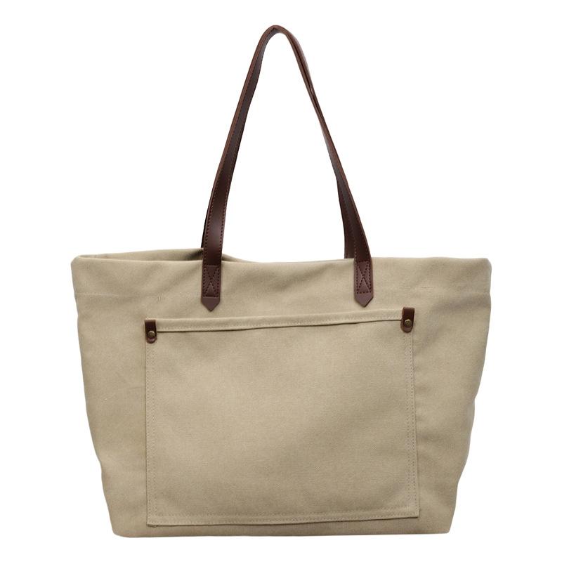 Commuting Tote Bag for Work, Single-shoulder Bag, Large-capacity Casual Retro Underarm Bag