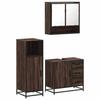 VidaXL Ensemble De Meubles De Salle De Bain 3 Pcs Chêne Marron, Armoire De Salle De Bain, Placard De Salle De Bain, Meuble 3300989