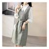 Navava Women Check Two In One Long Sleeve Shirt Dress No738