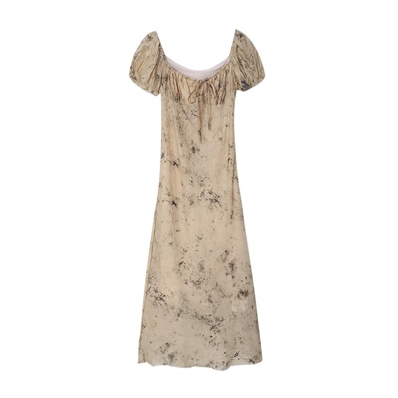 Abito di nicchia Swoosh Inchiostro Orientale Cotone Tencel Prima Primavera