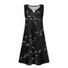 Women's Summer Casual V-Neck Floral Button Dress With Pockets