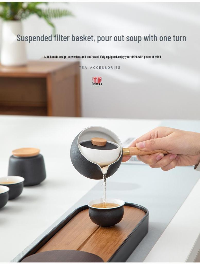 Mr. Nanshan Fu Elegant Ceramic Gongfu Tea Set - Complete Luxury for Home or Office.