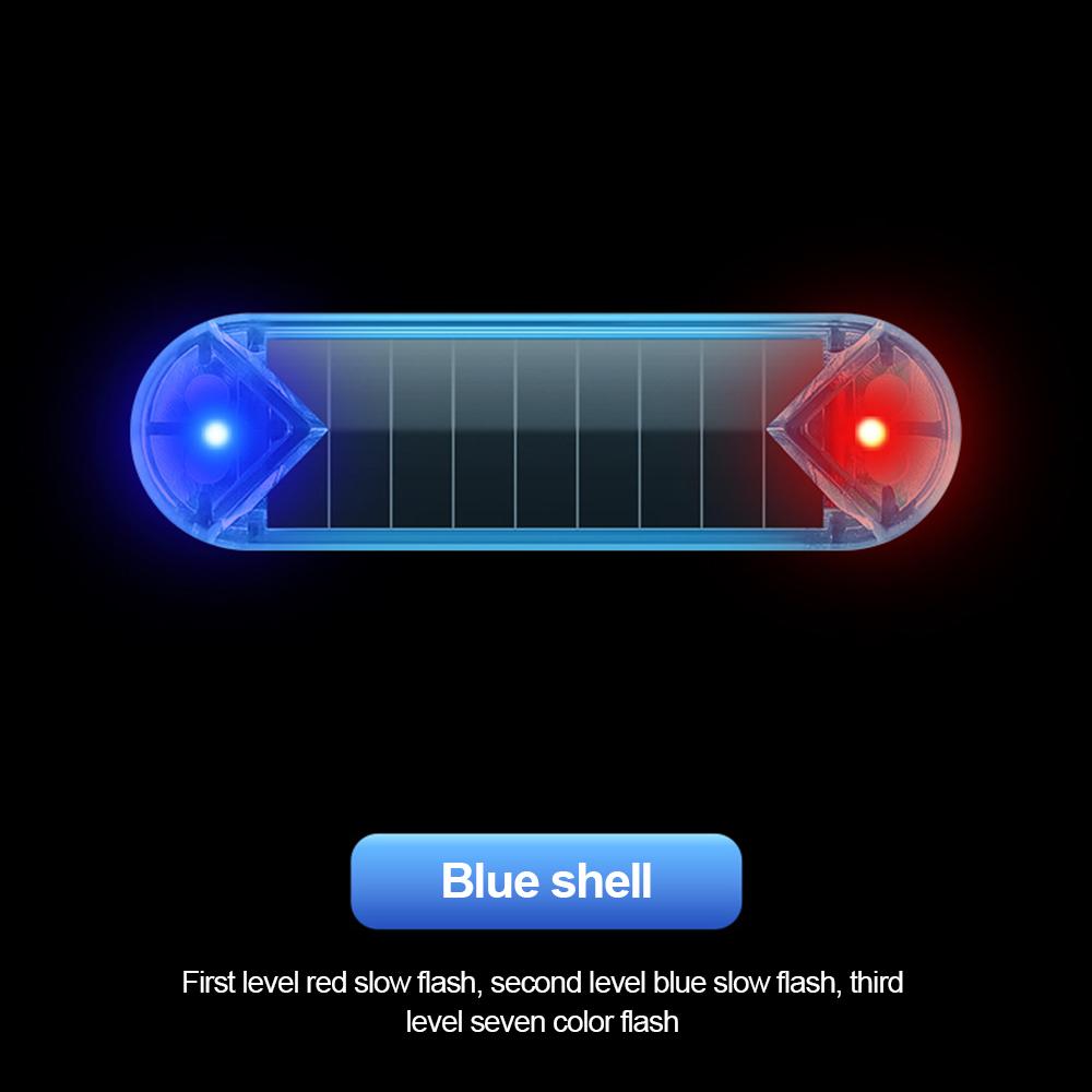 Lumină de Avertizare LED Solară Auto pentru Plimbare Nocturnă pentru Motocicletă Vehicul Electric Bicicletă Lumină Spate Anti-spate Lumină de Avertizare Stroboscopică unelte