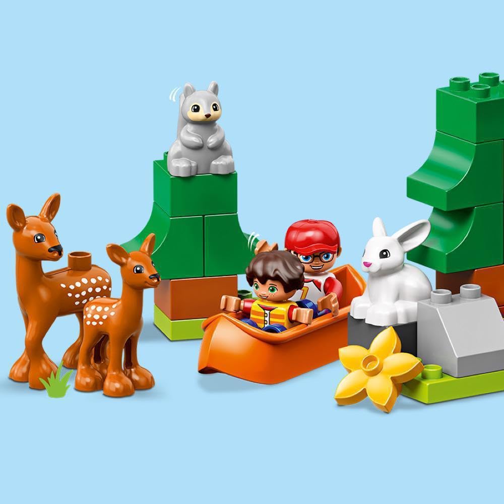 LEGO Duplo Welt Tiere Weltentdeckung 10907 Pädagogisches Bausteine Spielzeug für Mädchen und Jungen
