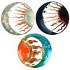 Sun and Moon Wall Art, Garden Wall Art Sun Moon Wall Hanging Sun Moon Metal Wall Decor for Patio Indoor Porch Living Room Fence