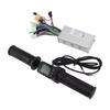 36V 48V 500W 28A Electric Bike Conversion Kit Sine Wave 3 Mode Motor Brushless Controller with 128DX Display Throttle Grip