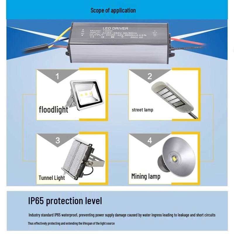 Jikejia LED Floodlight Driver Power Supply